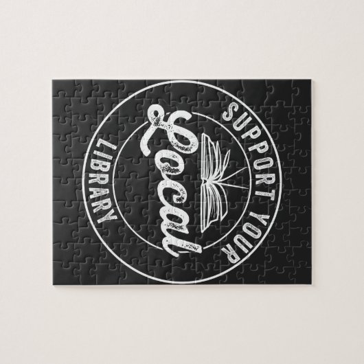 Puzzle support de votre libraire localY Carré Sticker T-S (Horizontal)