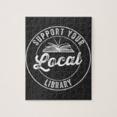 Puzzle support de votre libraire localY Carré Sticker T-S (Vertical)