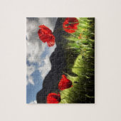 Puzzle sur la faune-Coquelicots rouges (Vertical)