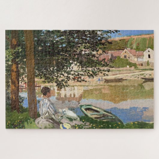 Puzzle Sur la rive de la Seine par Monet (Horizontal)