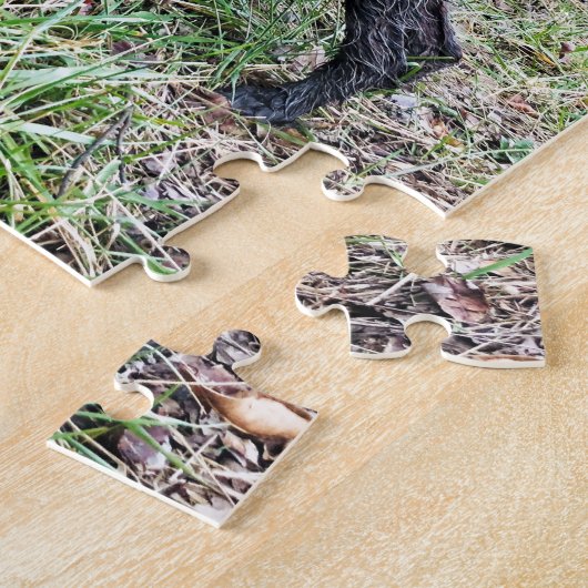 Puzzle Sur le chiot de point (Côté)