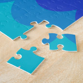 Puzzle Surboard Ocean Waves Blue Motivational Quote (Côté)