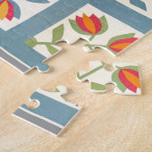 Puzzle Surface composée de tulipe (Côté)