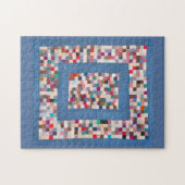 Puzzle Surface composée en patchwork avec deux bordures (Horizontal)
