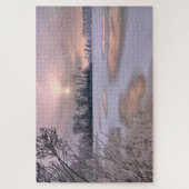 Puzzle Surface gelée | Po River, Piémont, Italie (Vertical)