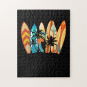 Puzzle Surfboard Vintage Classic Retro (Vertical)