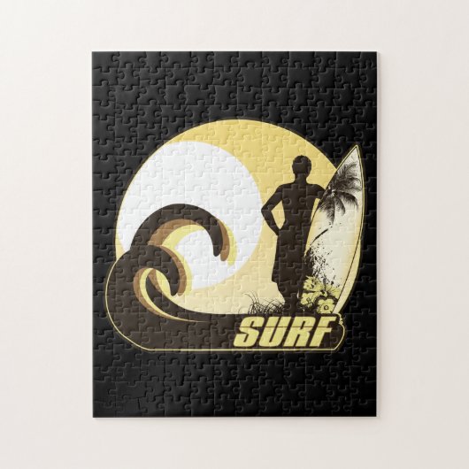 Puzzle Surfer de coucher du soleil (Vertical)