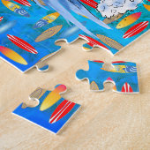 Puzzle Surfer et statue de Tiki (Côté)