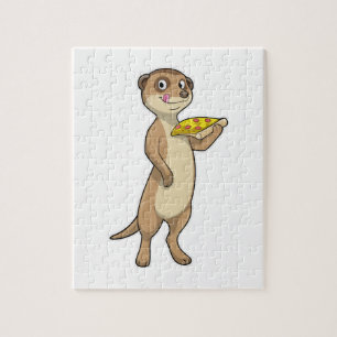 Puzzle Suricate avec Pizza