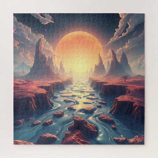 Puzzle Surreal Dream World Ethereal Ai Art (Vertical)