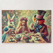 Puzzle Surreal Fantasy Alice In Wonderland Tea Time (Horizontal)