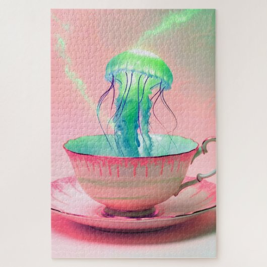 Puzzle Surreal Jellyfish in Teacup (Vertical)