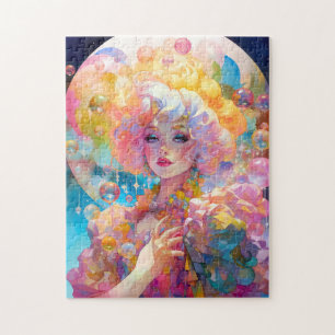 Puzzle Surreal Lady Imaginaire Art