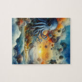 Puzzle Surreal octopus and underwater scene   (Horizontal)