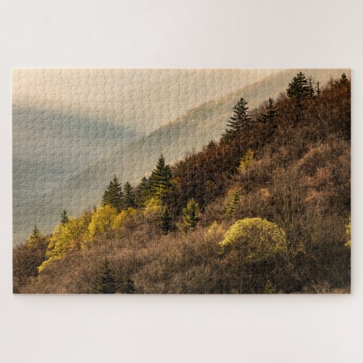 Puzzle Survol de la vallée d'Oconaluftee | Caroline du No (Horizontal)