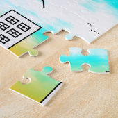 Puzzle Survoler La Ville Avec Des Ballons (Côté)