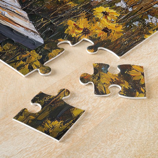 Puzzle Susan rustique à l'oeil noir en ciseaux (Côté)