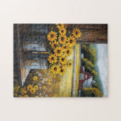 Puzzle Susan rustique à l'oeil noir en ciseaux (Horizontal)