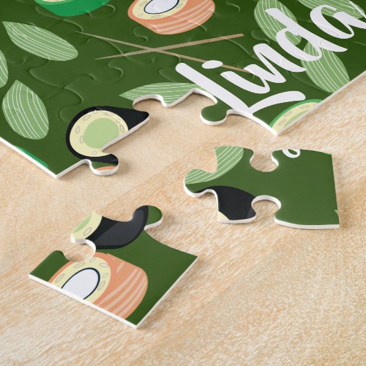 Puzzle Sushi Cucumber Rolls Verdure Alimentation asiatiqu (Côté)