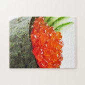 Puzzle Sushi d'Ikura (oeufs de poisson saumonés) Gunkan (Horizontal)
