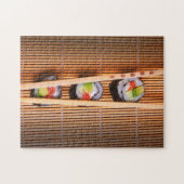 Puzzle Sushi et baguettes en bois (Horizontal)