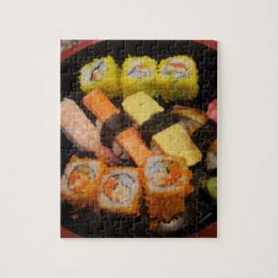 Puzzle Sushi Nourriture Crue Repas Japonais Délicieux Ser