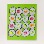 Puzzle Sushi Time aquarelle wasabi (Vertical)