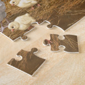 Puzzle Sussex Chicken Mama Hen et Chicks (Côté)