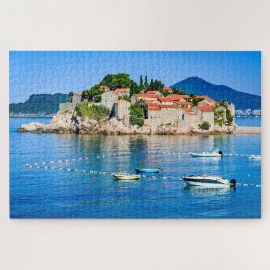 Puzzle Sveti Stefan Montenegro Legpuzzel (Horizontaal)