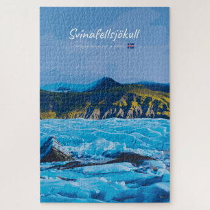 Puzzle Svínafellsjökull, Islande - Vue sur le glacier