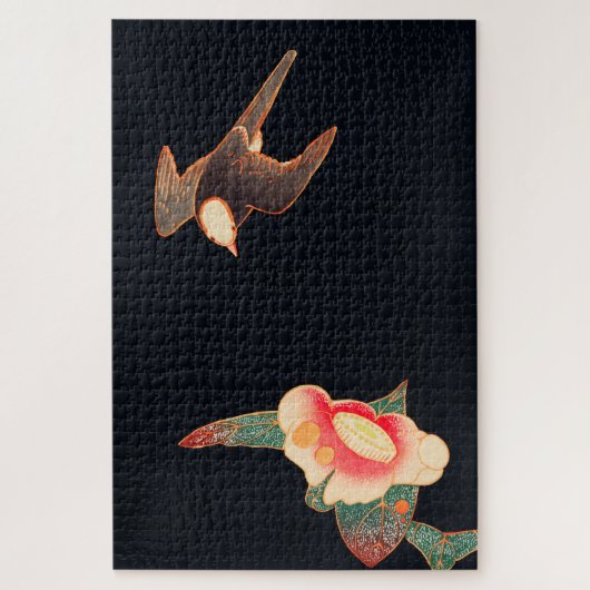 Puzzle Swallow and Camellia (1900) par Ito Jakuchu (Vertical)