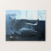 Puzzle Swan Ice Sculpture, Quebec, Canada (Horizontal)