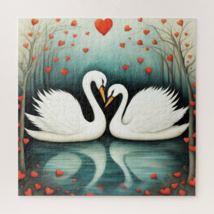 Puzzle Swan Love 2