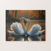 Puzzle Swans In Autumn  (Horizontal)