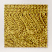 Puzzle Sweater jaune douillet : Arrière - plan texturé (Horizontal)