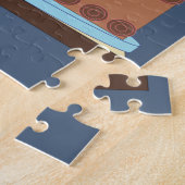 Puzzle Sweet, Chocolate Birthday Cake: blue-gray  (Côté)