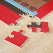 Puzzle Sweet, Chocolate Birthday Cake - Swahili: Red (Côté)
