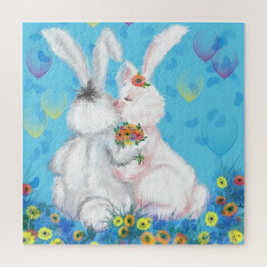 Puzzle Sweet Love - Baiser - Hug - (Vertical)
