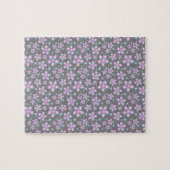 Puzzle Sweet Romantique Abstrait Fleurs roses Motif (Horizontal)