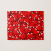 Puzzle Sweet Romantique Valentine Love Hearts Rouge (Horizontal)
