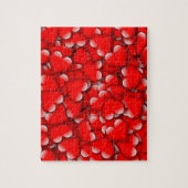 Puzzle Sweet Romantique Valentine Love Hearts Rouge (Vertical)