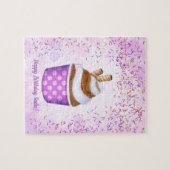 Puzzle Sweet Soft Sert crème glacée Personnaliser Anniver (Horizontal)