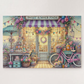 Puzzle Sweet Summer Finds Magasin de Plage avec Vélo Rose