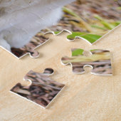 Puzzle Sweet White Lapp Hund Chien Green Arrière - plan P (Côté)