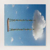 Puzzle Swing Hanging From a Cumulus Cloud (Horizontal)