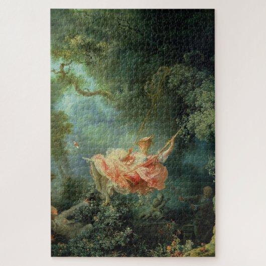 Puzzle Swing Jean-Honoré Fragonard Célèbre Rococo Art (Vertical)