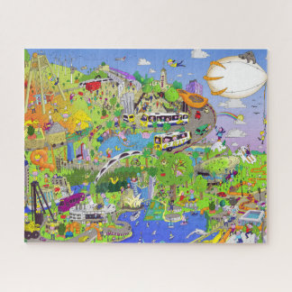 Puzzle Sydney Australia Outback City Park Architecture,