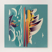 Puzzle Sydney Opera House Australie peinture souvenir (Horizontal)