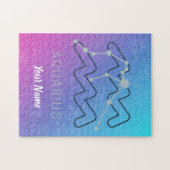 Puzzle Symbole Aquarius Zodiac Star Horoscope Constellati (Horizontal)