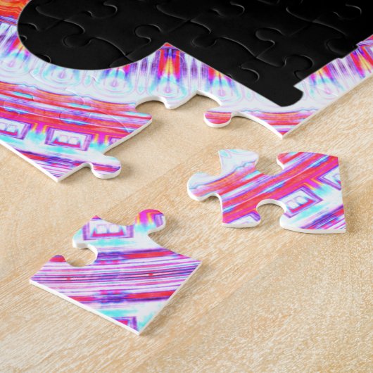 Puzzle Symbole Bouddha Retro Hippie Om Mandala Jigsaw Puz (Côté)